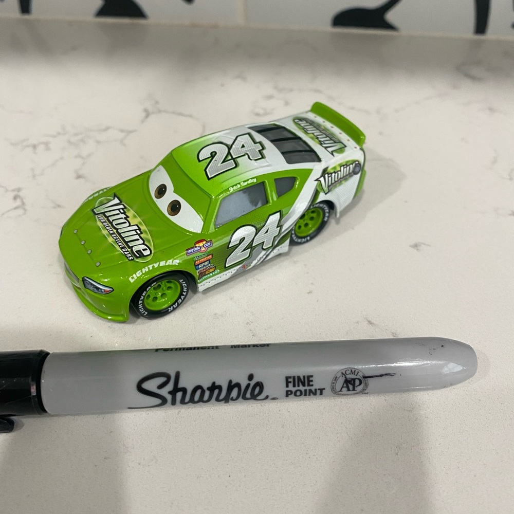 Disney Pixar Cars Brick Yardley Diecast Race Car #24 Toy Car - Picture 2 of 4